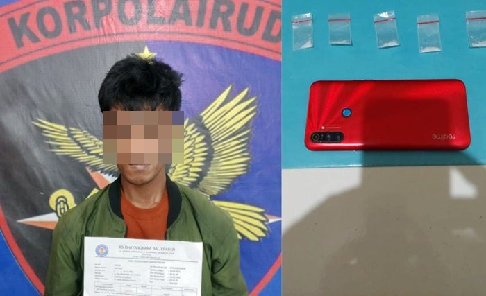 Tangkap di Pantai, Pria di Balikpapan Diringkus saat Buang Sabu ke Selokan