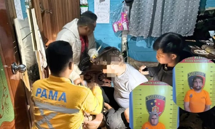Pasutri di Kukar Jualan Sabu dari Balik Warung