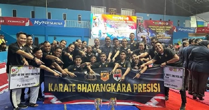 Tim Karate Bhayangkara Polda Kaltim Sabet 25 Medali di Kejuaraan Piala Pangdam Mulawarman